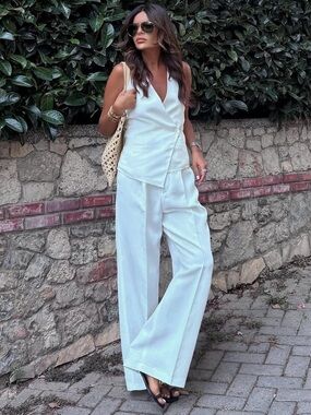 NWT ZARA WIDE LEG STRUCTURED TAILORED PANTS 
🚨firm price no discount